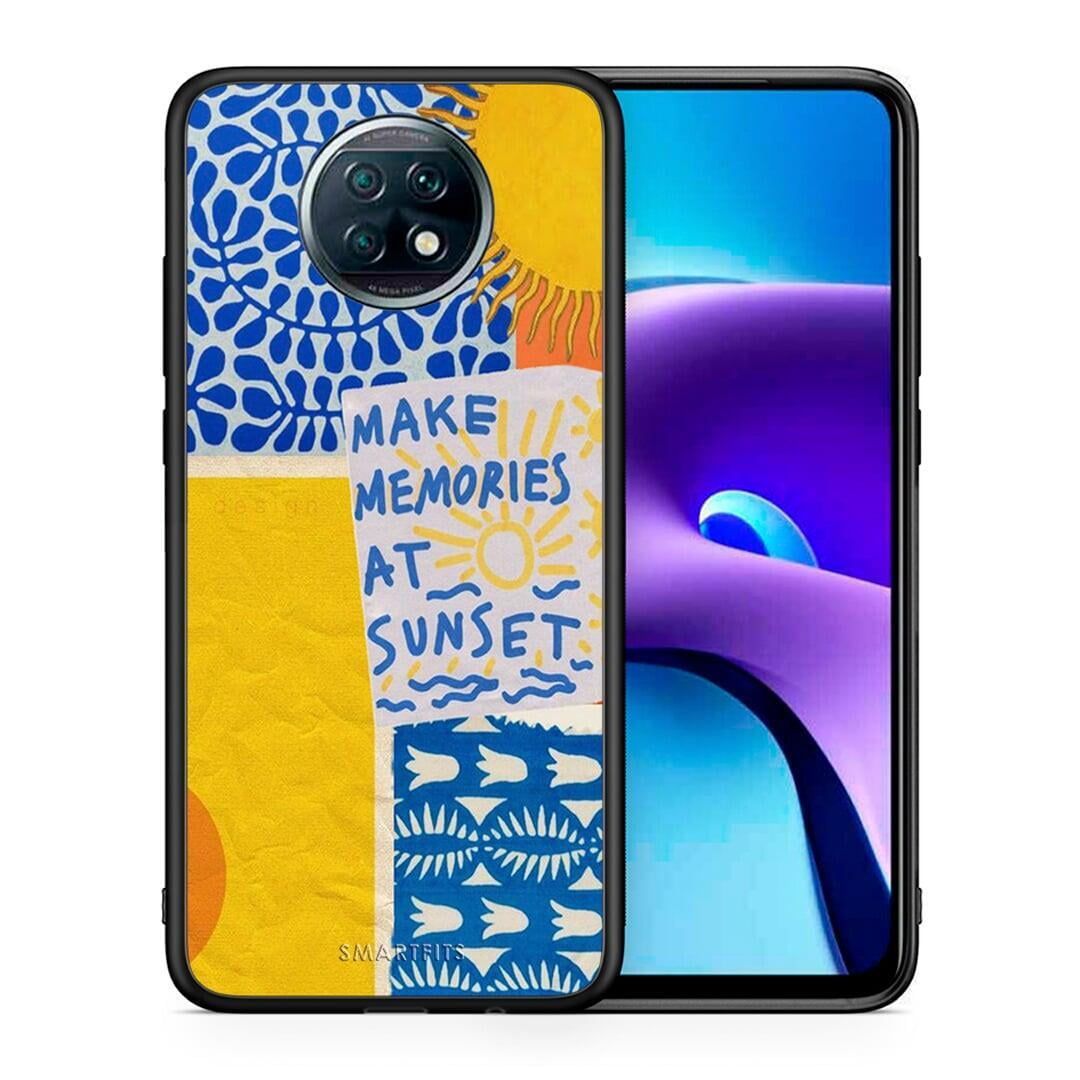 Θήκη Xiaomi Redmi Note 9T Sunset Memories από τη Smartfits με σχέδιο στο πίσω μέρος και μαύρο περίβλημα | Xiaomi Redmi Note 9T Sunset Memories case with colorful back and black bezels