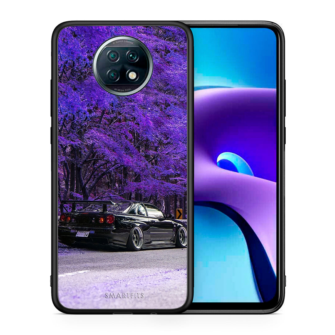 Θήκη Αγίου Βαλεντίνου Xiaomi Redmi Note 9T Super Car από τη Smartfits με σχέδιο στο πίσω μέρος και μαύρο περίβλημα | Xiaomi Redmi Note 9T Super Car case with colorful back and black bezels