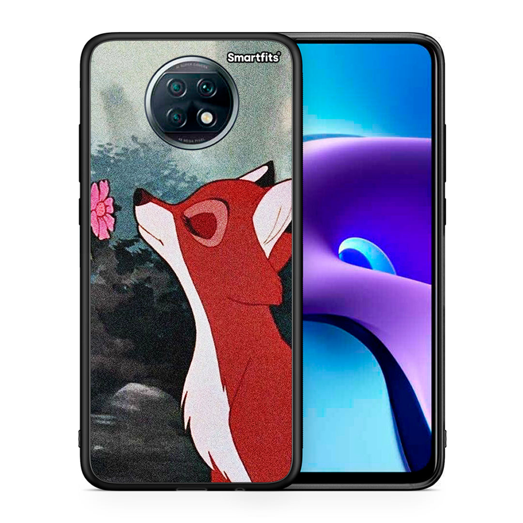 Θήκη Xiaomi Redmi Note 9T Tod And Vixey Love 2 από τη Smartfits με σχέδιο στο πίσω μέρος και μαύρο περίβλημα | Xiaomi Redmi Note 9T Tod And Vixey Love 2 case with colorful back and black bezels