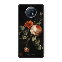 Thumbnail for Xiaomi Redmi Note 9T Vintage Roses θήκη από τη Smartfits με σχέδιο στο πίσω μέρος και μαύρο περίβλημα | Smartphone case with colorful back and black bezels by Smartfits