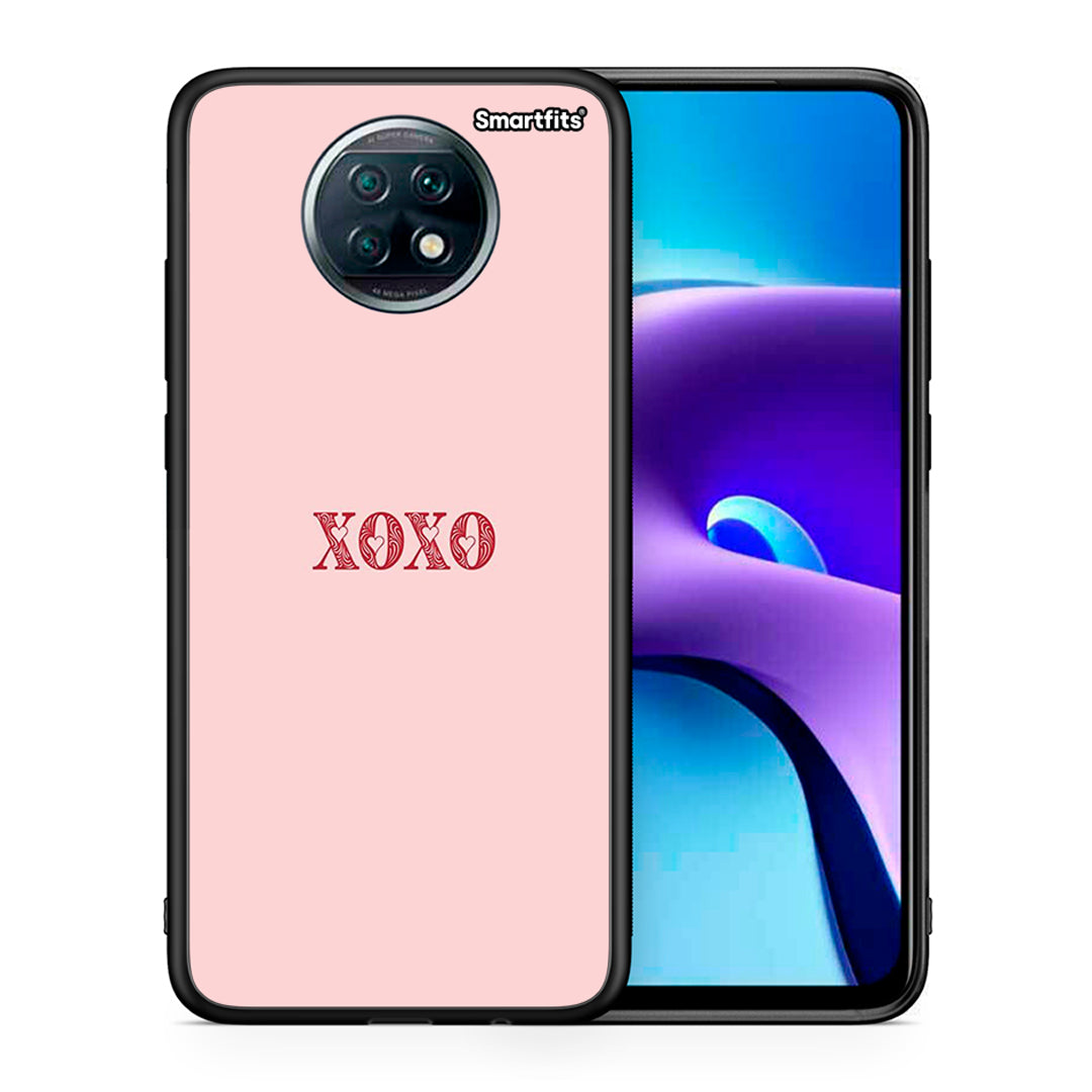 Θήκη Xiaomi Redmi Note 9T XOXO Love από τη Smartfits με σχέδιο στο πίσω μέρος και μαύρο περίβλημα | Xiaomi Redmi Note 9T XOXO Love case with colorful back and black bezels