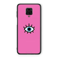 Thumbnail for Xiaomi Redmi Note 9S / 9 Pro Blue Eye Pink θήκη από τη Smartfits με σχέδιο στο πίσω μέρος και μαύρο περίβλημα | Smartphone case with colorful back and black bezels by Smartfits
