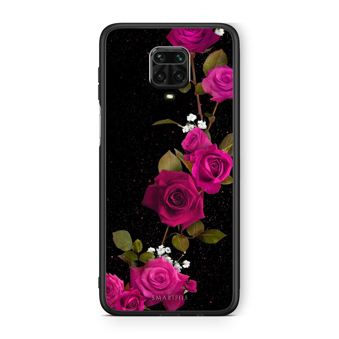 4 - Xiaomi Redmi Note 9S / 9 Pro Red Roses Flower case, cover, bumper