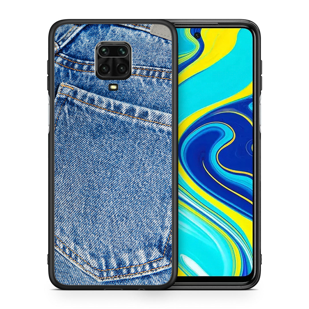 Θήκη Xiaomi Redmi Note 9S / 9 Pro Jeans Pocket από τη Smartfits με σχέδιο στο πίσω μέρος και μαύρο περίβλημα | Xiaomi Redmi Note 9S / 9 Pro Jeans Pocket case with colorful back and black bezels