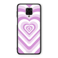 Thumbnail for Xiaomi Redmi Note 9S / 9 Pro Lilac Hearts θήκη από τη Smartfits με σχέδιο στο πίσω μέρος και μαύρο περίβλημα | Smartphone case with colorful back and black bezels by Smartfits