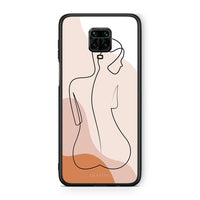 Thumbnail for Xiaomi Redmi Note 9S / 9 Pro LineArt Woman θήκη από τη Smartfits με σχέδιο στο πίσω μέρος και μαύρο περίβλημα | Smartphone case with colorful back and black bezels by Smartfits