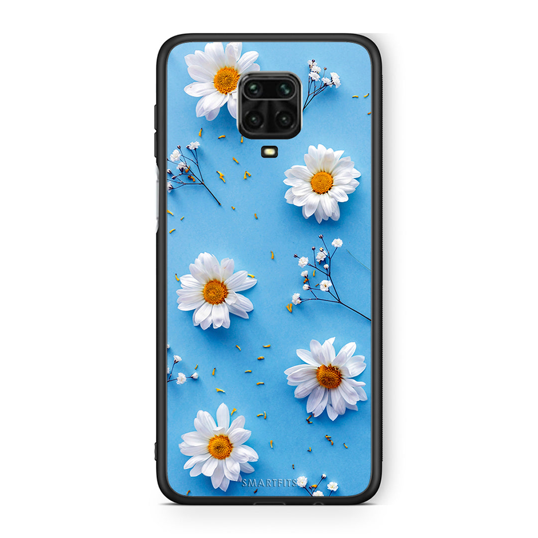 Xiaomi Redmi Note 9S / 9 Pro Real Daisies θήκη από τη Smartfits με σχέδιο στο πίσω μέρος και μαύρο περίβλημα | Smartphone case with colorful back and black bezels by Smartfits