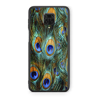 Thumbnail for Xiaomi Redmi Note 9S / 9 Pro Real Peacock Feathers θήκη από τη Smartfits με σχέδιο στο πίσω μέρος και μαύρο περίβλημα | Smartphone case with colorful back and black bezels by Smartfits