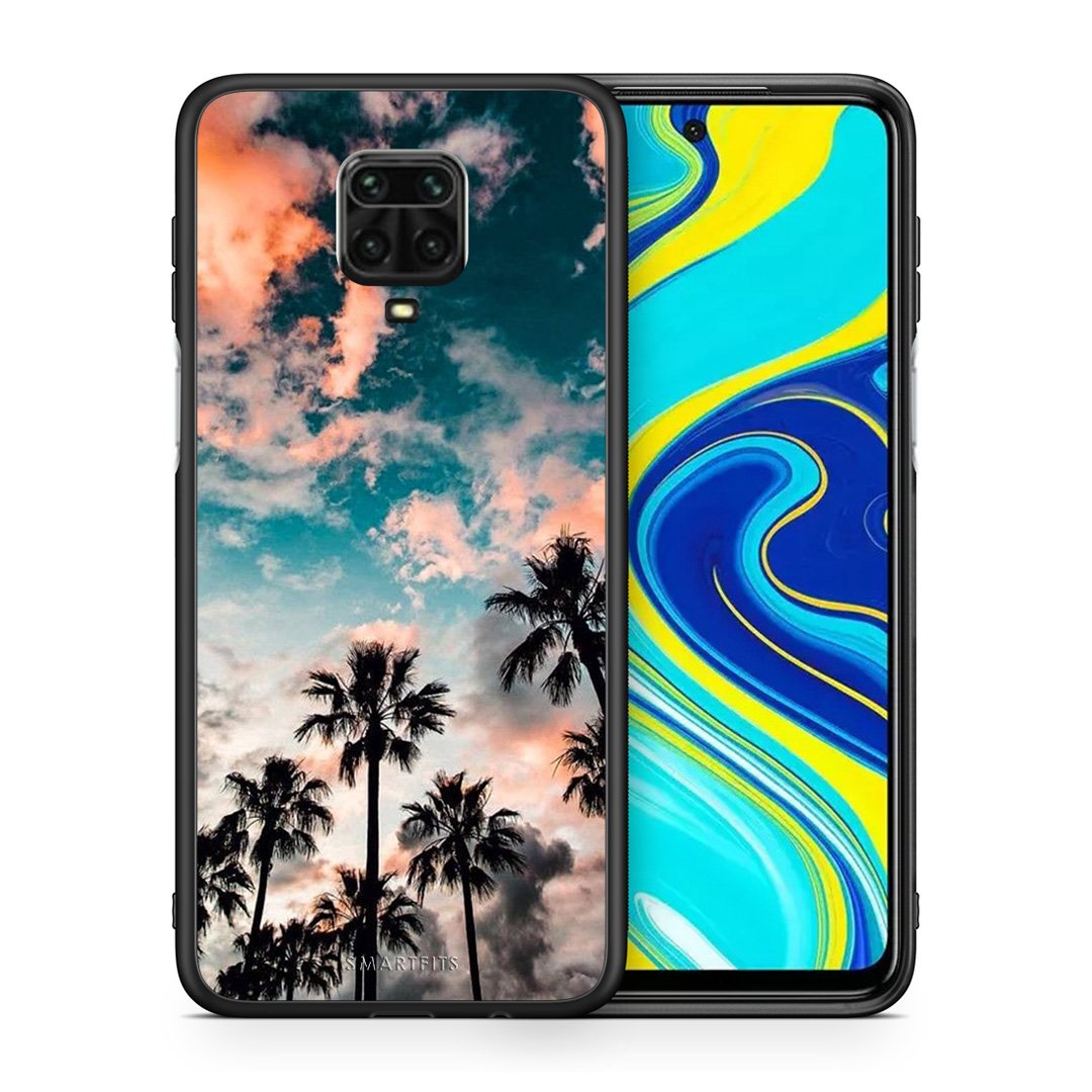 Θήκη Xiaomi Redmi Note 9S / 9 Pro Sky Summer από τη Smartfits με σχέδιο στο πίσω μέρος και μαύρο περίβλημα | Xiaomi Redmi Note 9S / 9 Pro Sky Summer case with colorful back and black bezels