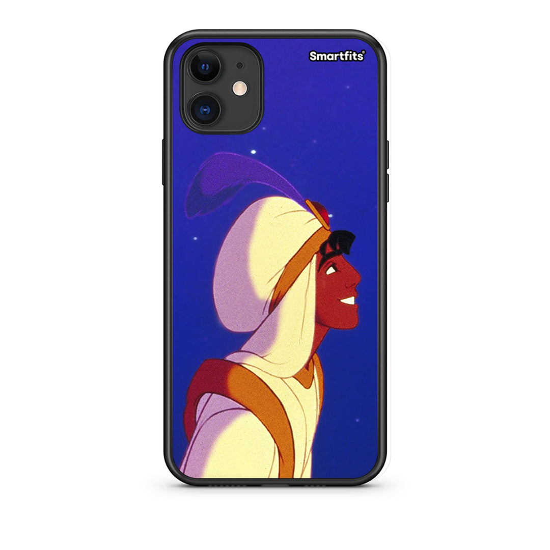 iPhone 11 Alladin And Jasmine Love 1 Θήκη από τη Smartfits με σχέδιο στο πίσω μέρος και μαύρο περίβλημα | Smartphone case with colorful back and black bezels by Smartfits