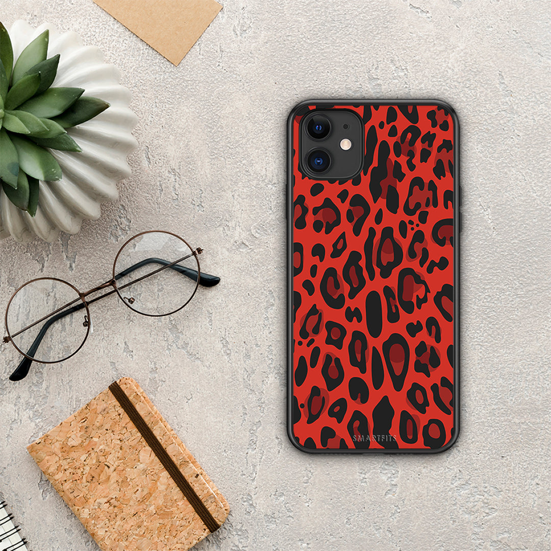 Animal Red Leopard - iPhone 11 case