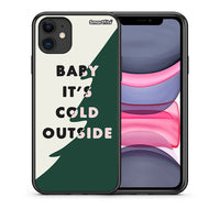 Thumbnail for Θήκη iPhone 11 Cold Outside από τη Smartfits με σχέδιο στο πίσω μέρος και μαύρο περίβλημα | iPhone 11 Cold Outside case with colorful back and black bezels