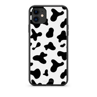 Thumbnail for iPhone 11 Cow Print θήκη από τη Smartfits με σχέδιο στο πίσω μέρος και μαύρο περίβλημα | Smartphone case with colorful back and black bezels by Smartfits