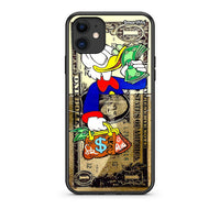 Thumbnail for iPhone 11 Duck Money Θήκη από τη Smartfits με σχέδιο στο πίσω μέρος και μαύρο περίβλημα | Smartphone case with colorful back and black bezels by Smartfits