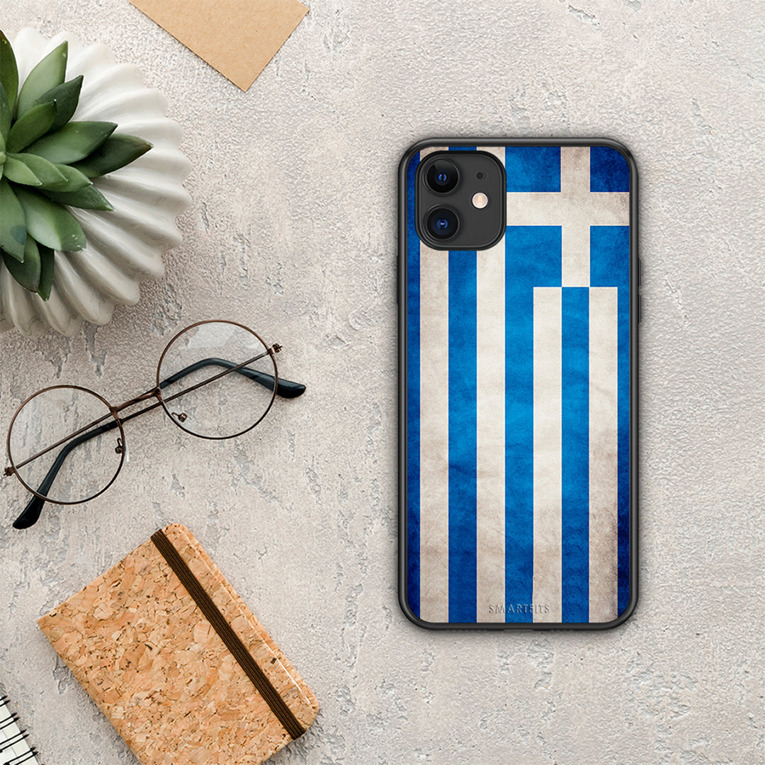 Flag Greek - iPhone 11 case