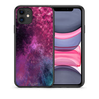 Thumbnail for Θήκη iPhone 11 Aurora Galaxy από τη Smartfits με σχέδιο στο πίσω μέρος και μαύρο περίβλημα | iPhone 11 Aurora Galaxy case with colorful back and black bezels