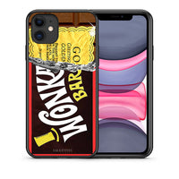 Thumbnail for Θήκη iPhone 11 Golden Ticket από τη Smartfits με σχέδιο στο πίσω μέρος και μαύρο περίβλημα | iPhone 11 Golden Ticket case with colorful back and black bezels