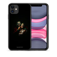 Thumbnail for Θήκη iPhone 11 Clown Hero από τη Smartfits με σχέδιο στο πίσω μέρος και μαύρο περίβλημα | iPhone 11 Clown Hero case with colorful back and black bezels