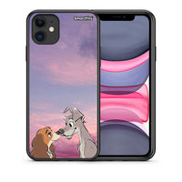 Thumbnail for Θήκη iPhone 11 Lady And Tramp από τη Smartfits με σχέδιο στο πίσω μέρος και μαύρο περίβλημα | iPhone 11 Lady And Tramp case with colorful back and black bezels