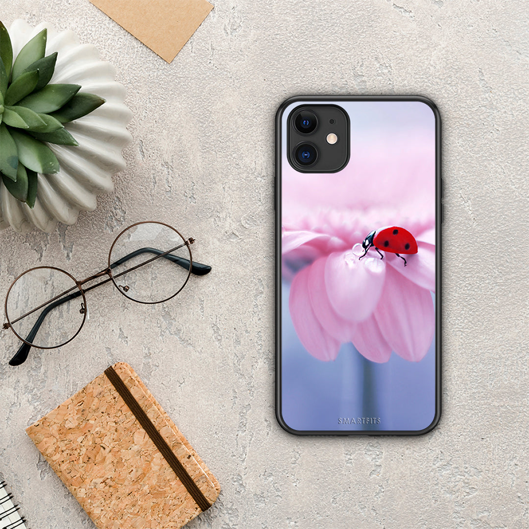 Ladybug Flower - iPhone 11 case