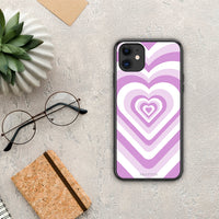 Thumbnail for Lilac Hearts - iPhone 11 θήκη