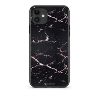 Thumbnail for 4 - iPhone 11  Black Rosegold Marble case, cover, bumper
