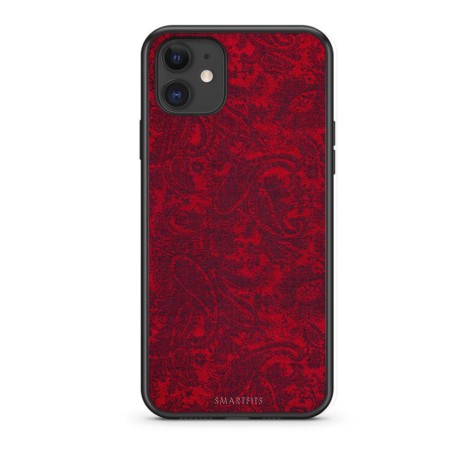 iPhone 11 Paisley Cashmere θήκη από τη Smartfits με σχέδιο στο πίσω μέρος και μαύρο περίβλημα | Smartphone case with colorful back and black bezels by Smartfits