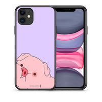 Thumbnail for Θήκη Αγίου Βαλεντίνου iPhone 11 Pig Love 2 από τη Smartfits με σχέδιο στο πίσω μέρος και μαύρο περίβλημα | iPhone 11 Pig Love 2 case with colorful back and black bezels