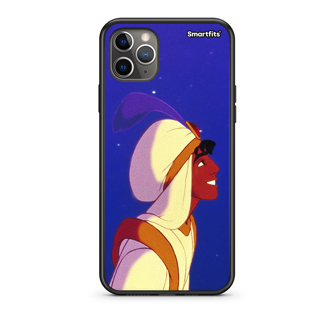 iPhone 11 Pro Alladin And Jasmine Love 1 Θήκη από τη Smartfits με σχέδιο στο πίσω μέρος και μαύρο περίβλημα | Smartphone case with colorful back and black bezels by Smartfits