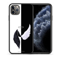 Thumbnail for Θήκη iPhone 11 Pro Angels Demons από τη Smartfits με σχέδιο στο πίσω μέρος και μαύρο περίβλημα | iPhone 11 Pro Angels Demons case with colorful back and black bezels