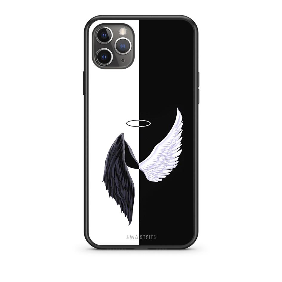 iPhone 11 Pro Angels Demons θήκη από τη Smartfits με σχέδιο στο πίσω μέρος και μαύρο περίβλημα | Smartphone case with colorful back and black bezels by Smartfits