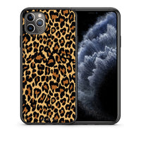 Thumbnail for Θήκη iPhone 11 Pro Leopard Animal από τη Smartfits με σχέδιο στο πίσω μέρος και μαύρο περίβλημα | iPhone 11 Pro Leopard Animal case with colorful back and black bezels
