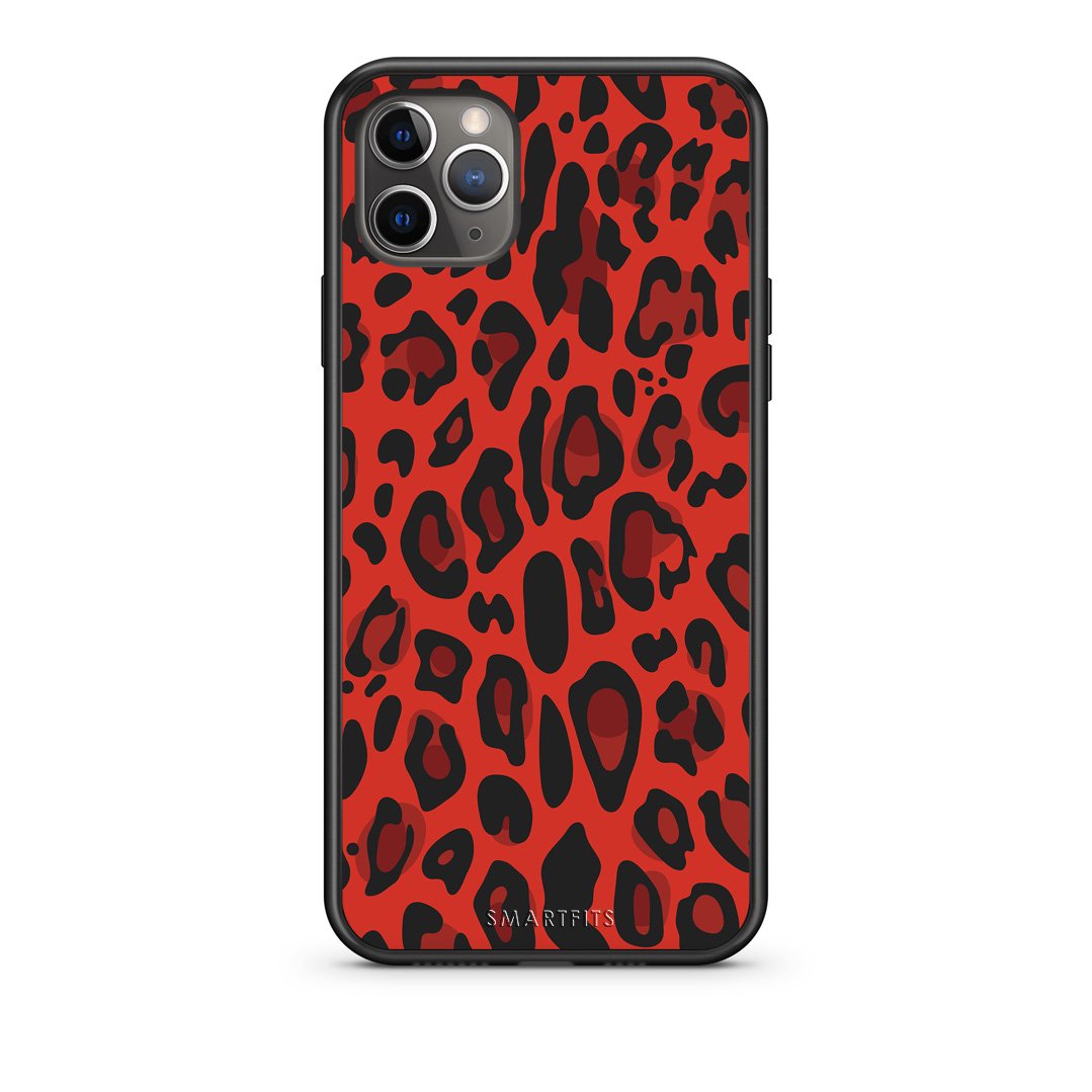 4 - iPhone 11 Pro Max Red Leopard Animal case, cover, bumper