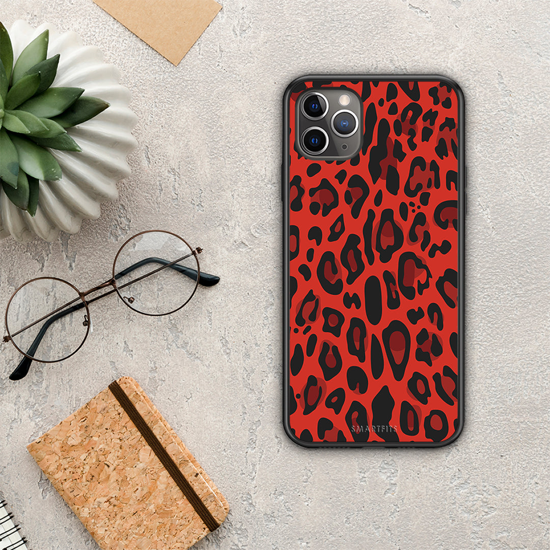 Animal Red Leopard - iPhone 11 Pro case 