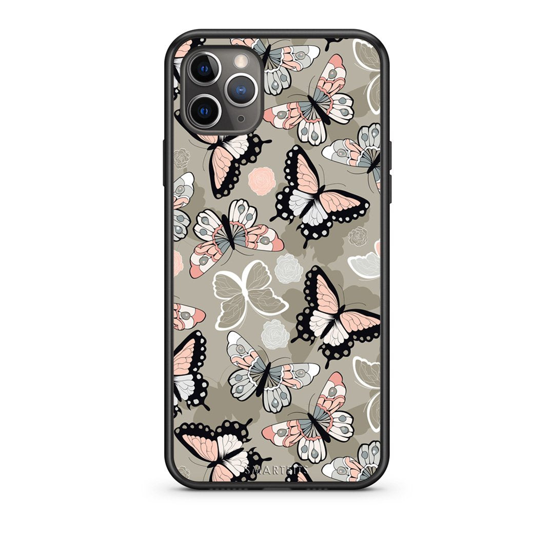 135 - iPhone 11 Pro Max  Butterflies Boho case, cover, bumper