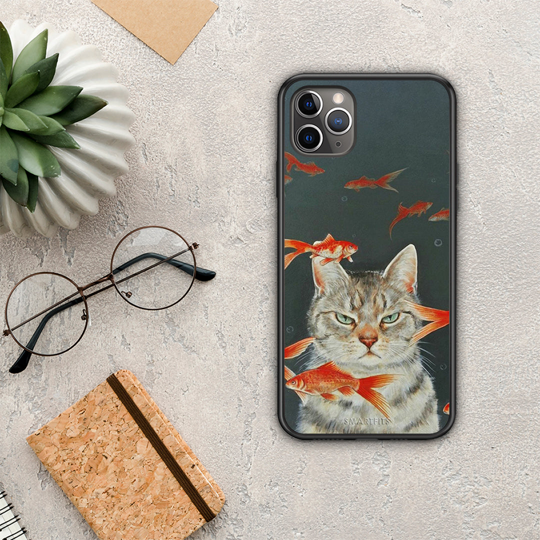 Cat Goldfish - iPhone 11 Pro max case