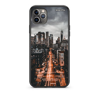 Thumbnail for iPhone 11 Pro Max City Lights Θήκη από τη Smartfits με σχέδιο στο πίσω μέρος και μαύρο περίβλημα | Smartphone case with colorful back and black bezels by Smartfits
