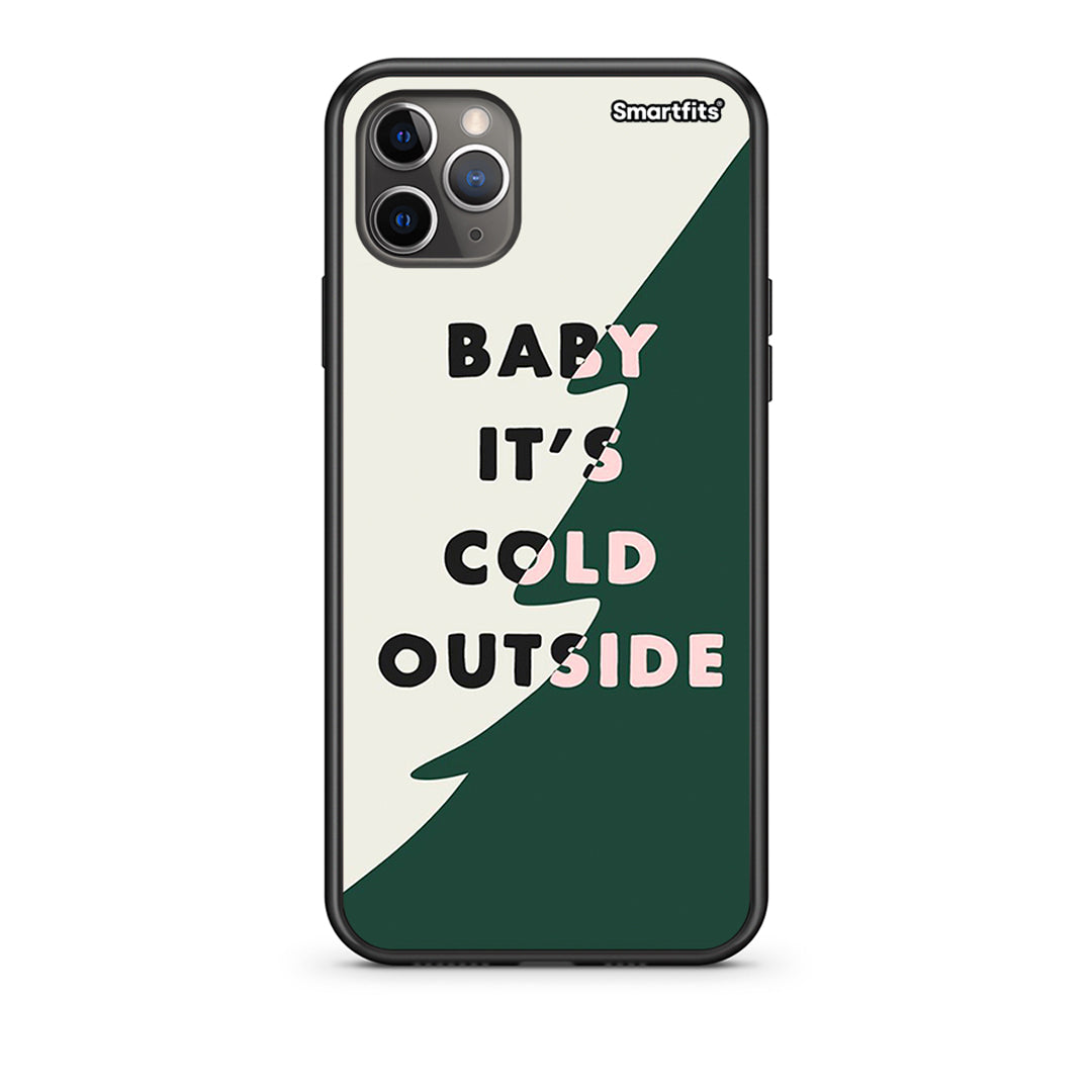 iPhone 11 Pro Cold Outside θήκη από τη Smartfits με σχέδιο στο πίσω μέρος και μαύρο περίβλημα | Smartphone case with colorful back and black bezels by Smartfits