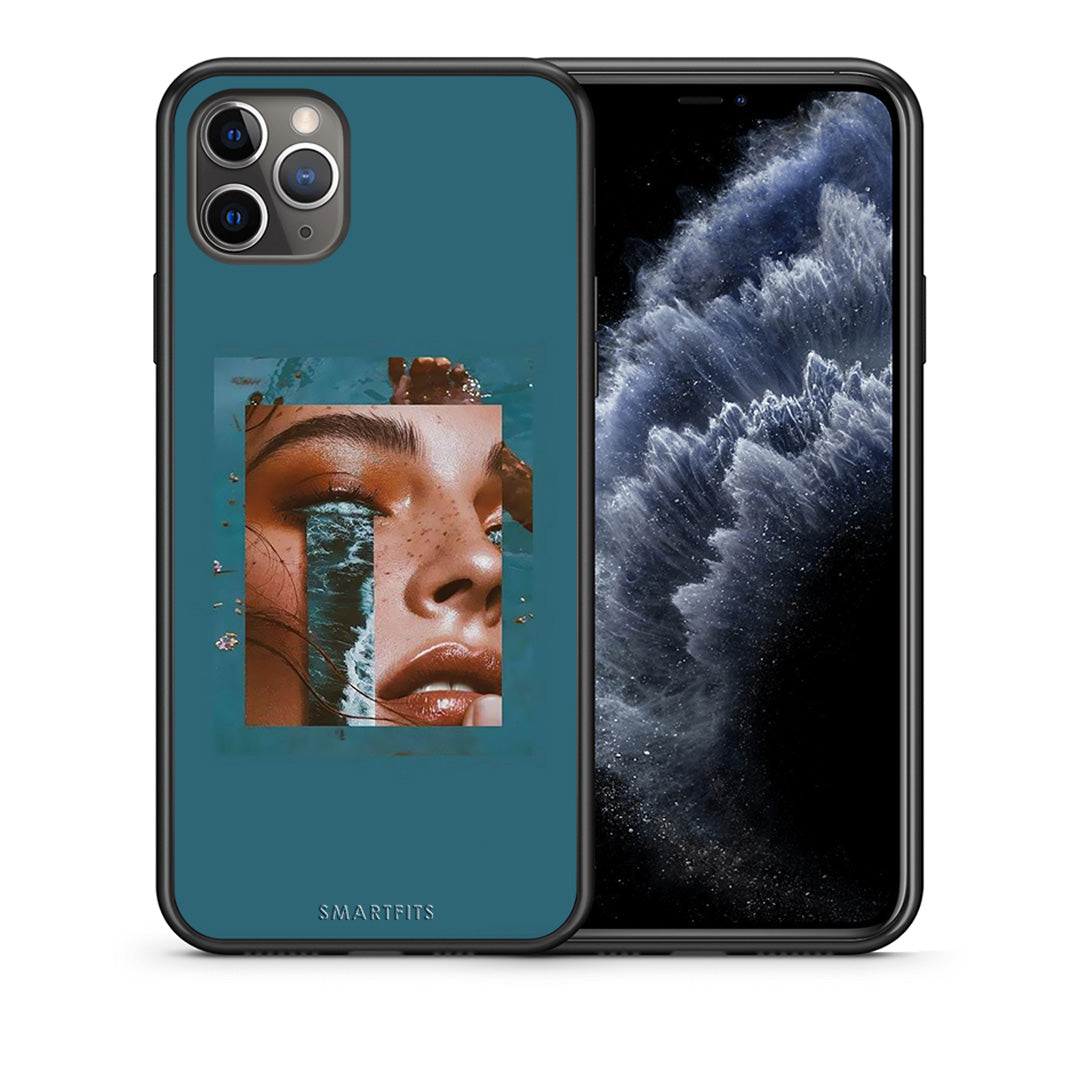 Θήκη iPhone 11 Pro Max Cry An Ocean από τη Smartfits με σχέδιο στο πίσω μέρος και μαύρο περίβλημα | iPhone 11 Pro Max Cry An Ocean case with colorful back and black bezels