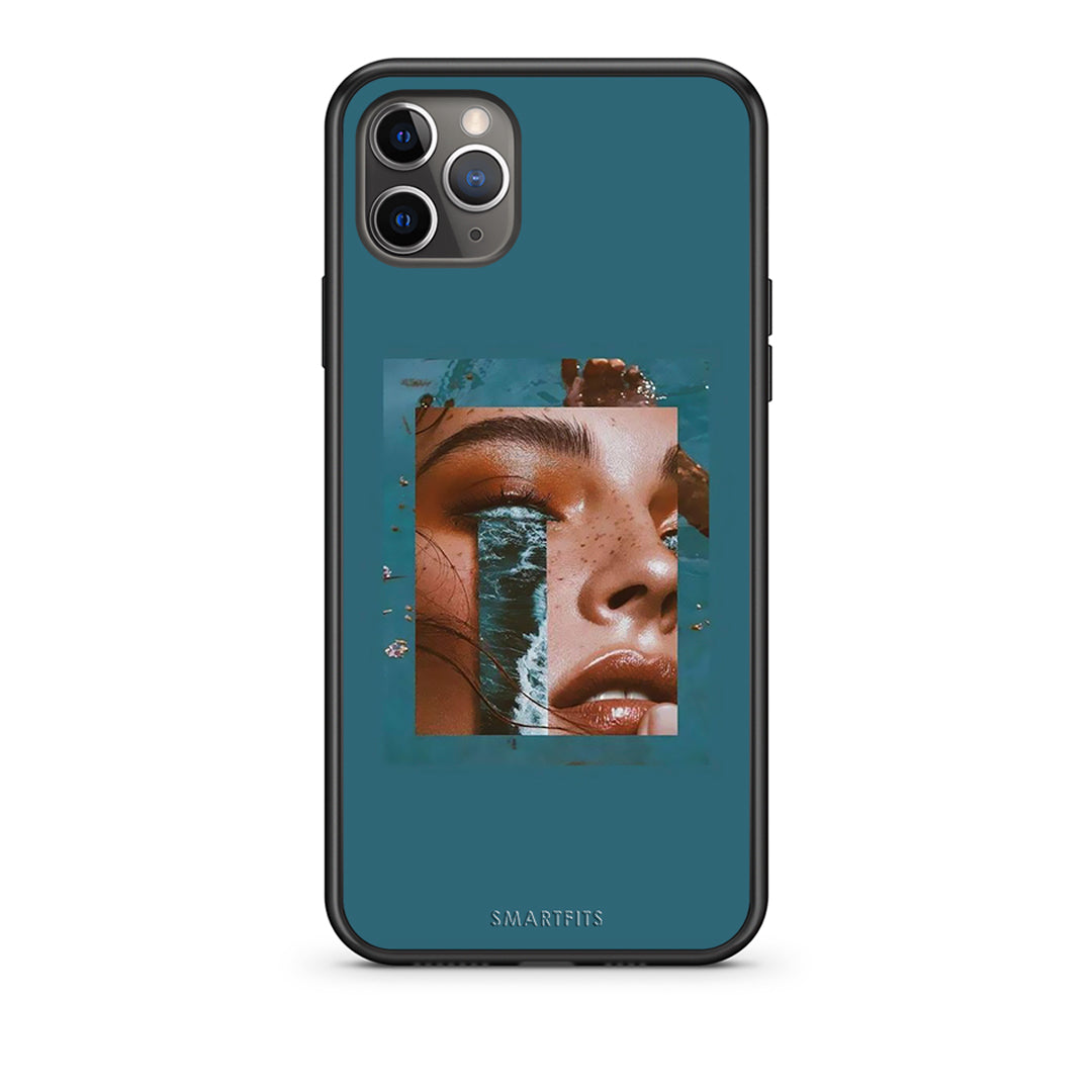 iPhone 11 Pro Max Cry An Ocean θήκη από τη Smartfits με σχέδιο στο πίσω μέρος και μαύρο περίβλημα | Smartphone case with colorful back and black bezels by Smartfits