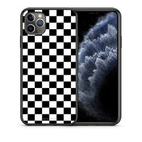 Thumbnail for Θήκη iPhone 11 Pro Max Squares Geometric από τη Smartfits με σχέδιο στο πίσω μέρος και μαύρο περίβλημα | iPhone 11 Pro Max Squares Geometric case with colorful back and black bezels