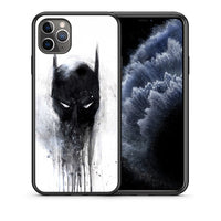 Thumbnail for Θήκη iPhone 11 Pro Paint Bat Hero από τη Smartfits με σχέδιο στο πίσω μέρος και μαύρο περίβλημα | iPhone 11 Pro Paint Bat Hero case with colorful back and black bezels