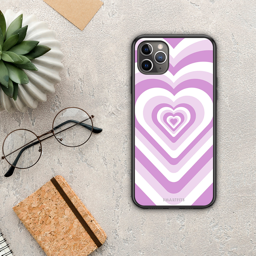 Lilac Hearts - iPhone 11 Pro max case