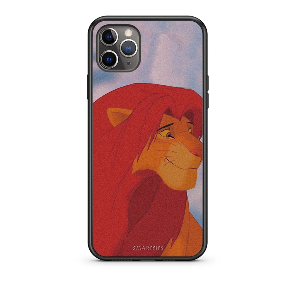 iPhone 11 Pro Max Lion Love 1 Θήκη Αγίου Βαλεντίνου από τη Smartfits με σχέδιο στο πίσω μέρος και μαύρο περίβλημα | Smartphone case with colorful back and black bezels by Smartfits