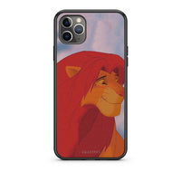 Thumbnail for iPhone 11 Pro Max Lion Love 1 Θήκη Αγίου Βαλεντίνου από τη Smartfits με σχέδιο στο πίσω μέρος και μαύρο περίβλημα | Smartphone case with colorful back and black bezels by Smartfits