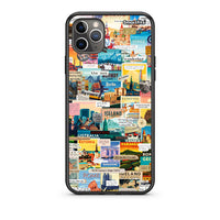 Thumbnail for iPhone 11 Pro Live To Travel Θήκη από τη Smartfits με σχέδιο στο πίσω μέρος και μαύρο περίβλημα | Smartphone case with colorful back and black bezels by Smartfits