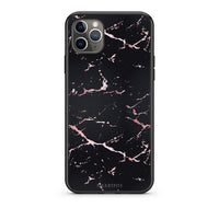Thumbnail for 4 - iPhone 11 Pro  Black Rosegold Marble case, cover, bumper