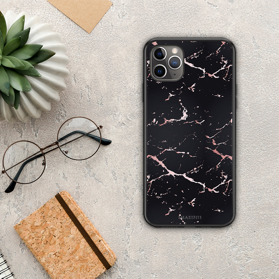 Marble Black Rosegold - iPhone 11 Pro Max case