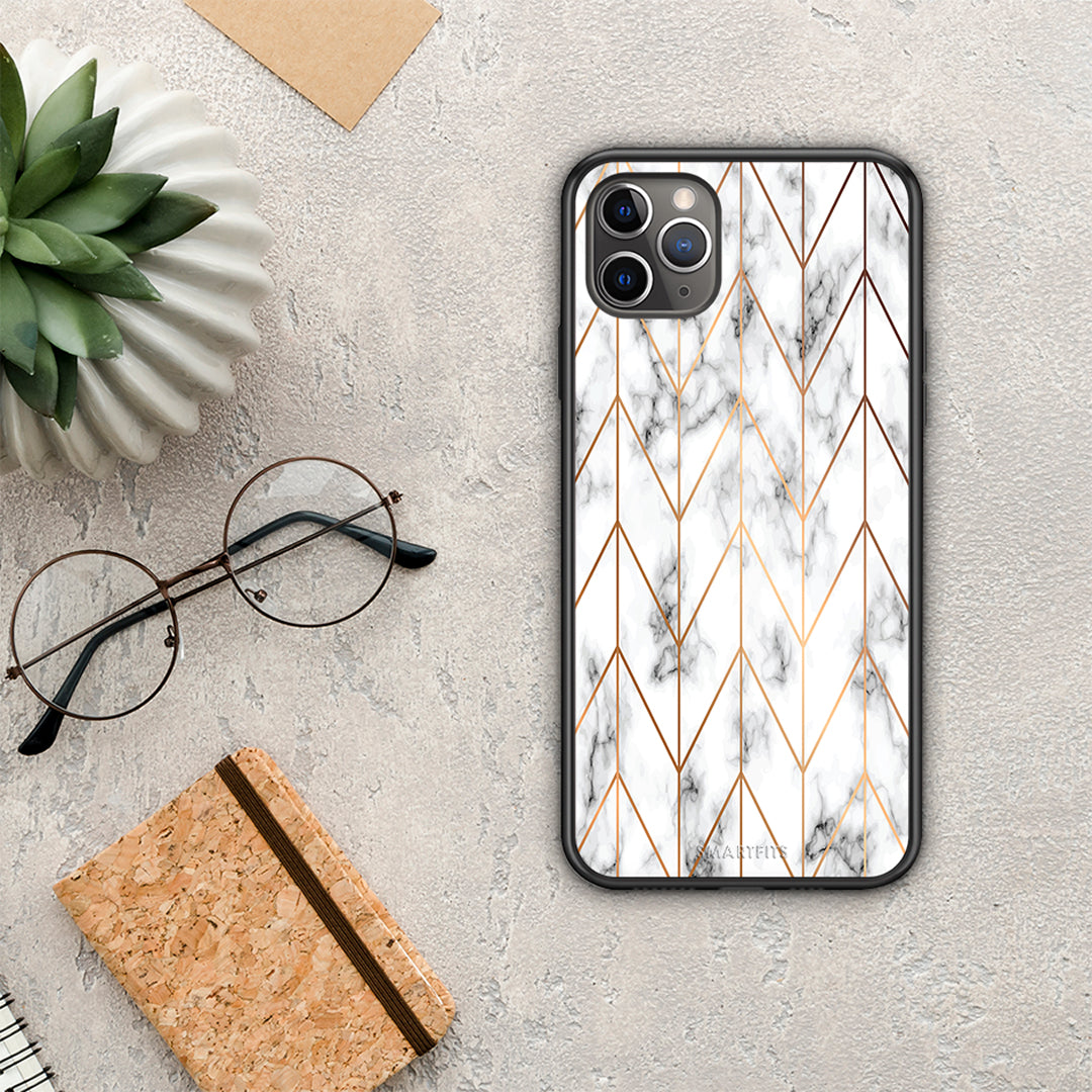 Marble Gold Geometric - iPhone 11 Pro Max case