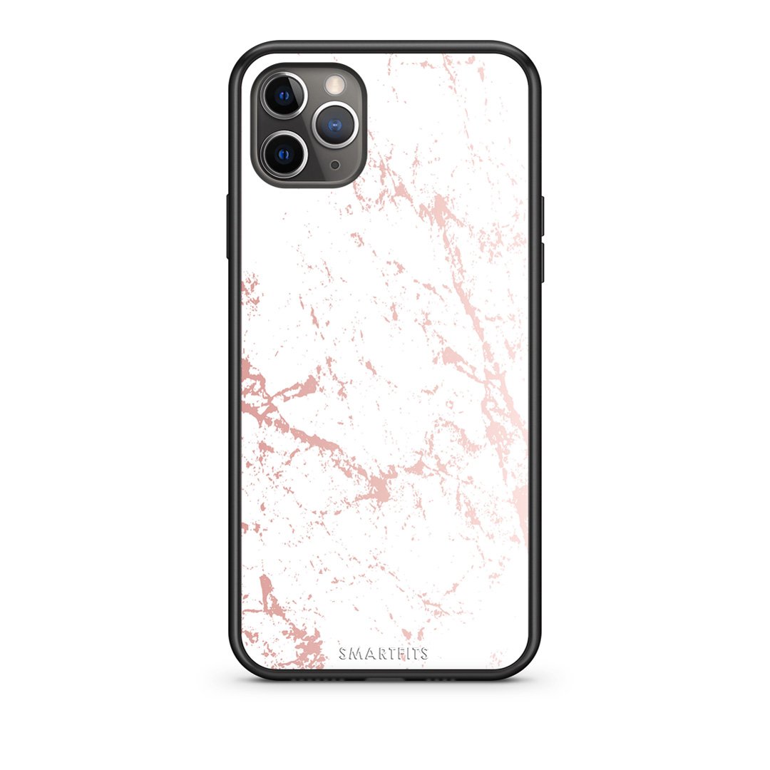 116 - iPhone 11 Pro  Pink Splash Marble case, cover, bumper